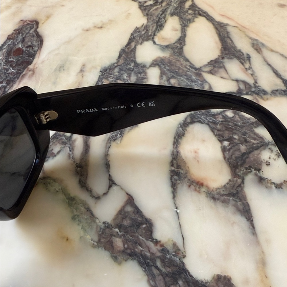 Prada Black Rectangular Sunglasses - image 4